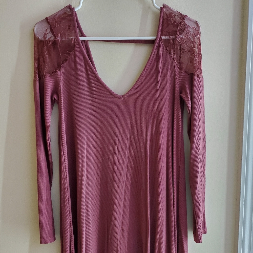 Pink lace american eagle dress